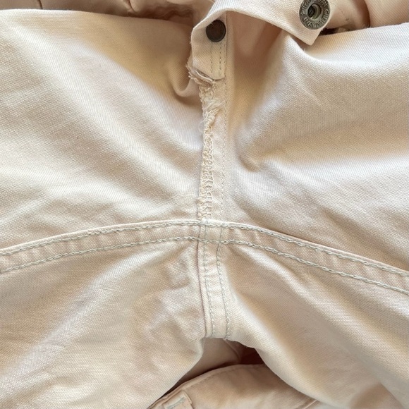 Chimala Canvas Work Pants Japanese Cotton Straight-Leg Baby Pink 26 EUC - Picture 5 of 8